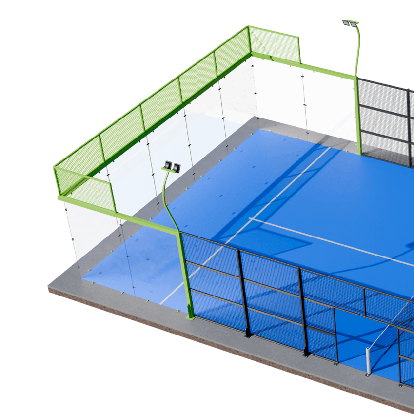 Супер панорамный падел-корт